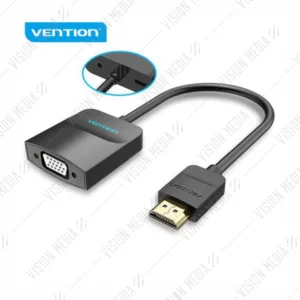 Vention HDMI to VGA Converter 0.15M Black – 42154 Front View