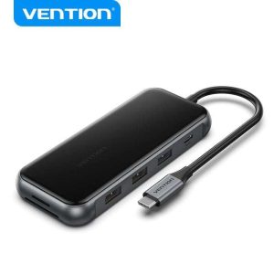 Vention TFHHB Docking Station USB-C multi-function hub with HDMI and Ethernet ports