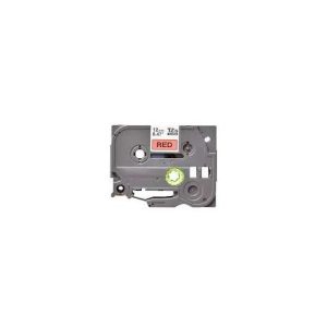 Brother TZ2-431 12mm x 8m black on red label tape, Compatible