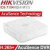Hikvision IDS-7104HQHI-M1/S-4-ch 1080P Mini 1U H.265 AcuSense DVR