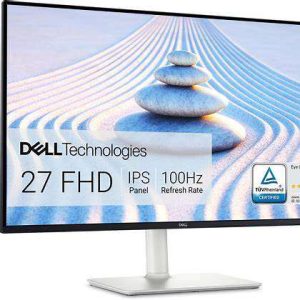 Dell S2725H 27" Monitor – Front View Dell S2725H Monitor – Side Profile Dell S2725H – Rear View Showing Ports Dell S2725H Monitor – Tilt Adjustment Feature Dell S2725H – Integrated Dual 5W Speakers Dell S2725H 27" Monitor – Black Finish
