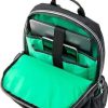 HP 15.6" Active Backpack – Front View HP 1LU22AA Backpack – Side Profile HP Active Backpack – Interior Compartments HP 15.6" Backpack – Back Panel HP Active Series Backpack – Zipper Details HP 15.6" Laptop Backpack – Mint Green Accents