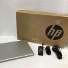 Front view of HP ProBook 450 G10 with 15.6" FHD display Side profile showing USB-C and HDMI ports on HP ProBook 450 G10 Backlit keyboard and numeric keypad on HP ProBook 450 G10 Fingerprint reader on HP ProBook 450 G10 for secure access Pike Silver finish on HP ProBook 450 G10 lid HP ProBook 450 G10 in a professional workspace setting