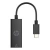 HP USB-C to RJ45 Adapter – Front View HP V7W66AA Adapter – Side Profile HP USB-C Ethernet Adapter – Packaging HP USB-C to RJ45 – Connector Close-up HP V7W66AA Adapter – In Use with Laptop HP USB-C to RJ45 Adapter – Top View