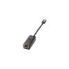 HP USB-C to RJ45 Adapter – Front View HP V7W66AA Adapter – Side Profile HP USB-C Ethernet Adapter – Packaging HP USB-C to RJ45 – Connector Close-up HP V7W66AA Adapter – In Use with Laptop HP USB-C to RJ45 Adapter – Top View