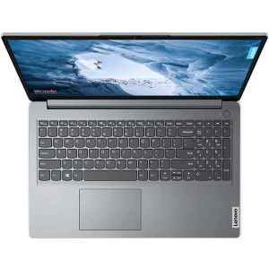 Front view of Lenovo IdeaPad Slim 3 15ABR8 in Arctic Grey Side profile showcasing ports on Lenovo IdeaPad Slim 3 15ABR8 Open laptop displaying keyboard and touchpad of Lenovo IdeaPad Slim 3 Close-up of 15.6" Full HD display on Lenovo IdeaPad Slim 3 15ABR8 Lenovo IdeaPad Slim 3 15ABR8 with HD webcam and privacy shutter Bottom view highlighting ventilation and design of Lenovo IdeaPad Slim 3