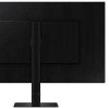 Front view of Samsung ViewFinity S8 32" UHD HDR USB-C Monitor in black. Side profile showcasing the slim design of the Samsung ViewFinity S8 monitor. Back panel displaying USB-C, HDMI, DisplayPort, Ethernet, and USB-A ports on the Samsung ViewFinity S8 monitor. Samsung ViewFinity S8 monitor on a desk setup with dual-screen configuration. Close-up of the ergonomic stand with tilt, swivel, pivot, and height adjustments on the Samsung ViewFinity S8 monitor. Samsung ViewFinity S8 monitor displaying vibrant visuals with DCI-P3 98% color gamut.