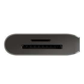 Belkin AVC009BTSGY Connect USB-C hub top view with ports