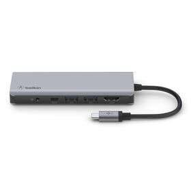 Close-up of HDMI, DisplayPort and VGA outputs