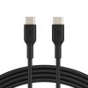 Belkin CCA003BTBK USB-C to USB-C black cable coiled view