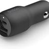 Belkin WCB010MYWH 37W car charger with USB-C and USB-A ports