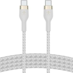 Belkin INC006VFSGY Boost Charge Pro Flex USB-C to Lightning Cable 3 m coiled in Graphite