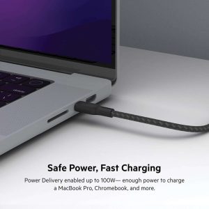 Belkin CCA004BTBK USB-C to USB-C Cable charging MacBook from USB-C charger