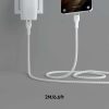 Belkin INC006VFSGY Boost Charge Pro Flex USB-C to Lightning Cable 3m Magnetic clip securing FLEX3M cable for tidy storage