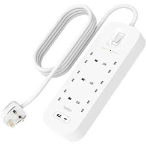Belkin SRB002AR2M 6Outlet Surge plus Protector with 2 USB Ports