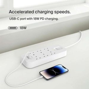 Belkin SRB002AR2M 6Outlet Surge plus Protector with a device plugged in