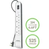 Belkin BSV401AF2M 4Outlet Surge Protection Strip with USB Charging and Power Cord