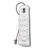 Belkin SRB003AR2M Surge Plus 8 Outlet Surge Protector with 2 USB Ports