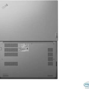 Front view of Lenovo ThinkPad E14 Gen 6 in Black Side profile showcasing ports on Lenovo ThinkPad E14 Gen 6 Open laptop displaying keyboard and touchpad of Lenovo ThinkPad E14 Gen 6 Close-up of 14" WUXGA display on Lenovo ThinkPad E14 Gen 6 Lenovo ThinkPad E14 Gen 6 with FHD webcam and privacy shutter Bottom view highlighting ventilation and design of Lenovo ThinkPad E14 Gen 6