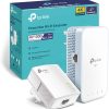 TP-Link TL-WPA7517 Powerline Kit Front View TL-WPA7517 KIT Plugged in Socket Setup TP-Link AV1000 Gigabit Ethernet Port Close-Up AC1200 Dual-Band Wi-Fi Performance Graphic TP-Link Powerline Extender Range in Living Room TP-Link TL-WPA7517 Kit Retail Packaging