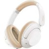 UGREEN HiTune Max5 HP202 ANC headphones in white Folded white HiTune Max5 for travel Close‑up of ear pad cushioning and foldable hinge Side view showing ANC and game mode buttons HiTune Max5 with charging USB-C cable Box packaging displaying LDAC & 90‑hour battery features