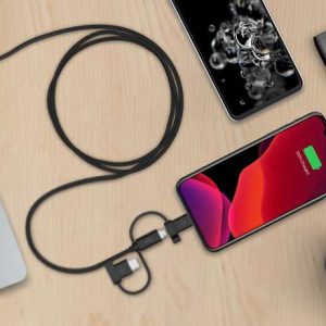 BLKC2C cable charging a MacBook from USB-C charger