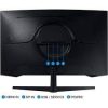 Rear panel of Odyssey G5 with HDMI and DisplayPort ports