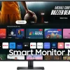 Front view of Samsung LS32DM703UMXUE 4K Smart Monitor M7