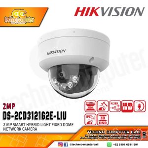 Hikvision 2MP Hybrid Dome DS-2CD3121G2E-LIU IP Camera Built-in Mic Surveillance Dome Indoor Dome Camera Hikvision Smart Motion Detection Camera IR and White Light Hybrid Camera