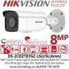 Hikvision 8MP Strobe Light Camera DS-2CD2T87G2-LSU/SL 4K Bullet Camera Full-Color Night Vision Security Camera Active Deterrence IP Camera Bullet Camera with Siren and Light Smart Detection Outdoor CCTV