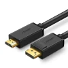 UGREEN DP101 Display Port Male To HDMI Male Cable- 1.5m - 10239