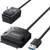 UGREEN CR108 USB 3.0 A To 3.5''/2.5" SATA Adapter Cable with DC 12V 2A Power Adapter - 20231