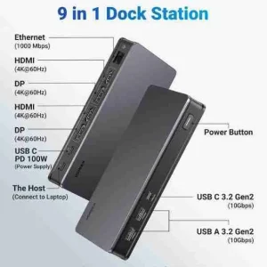 UGREEN CM615 9-In-1 Docking Station- 90912