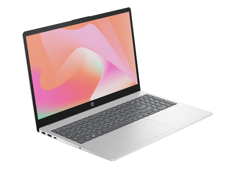 HP 973H0EA 15-fd0232nia Core i7 open showing keyboard and display