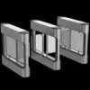 Hikvision DS-K3B411BX-Dp65/2 Door Wings Front View Close-up of Acrylic Material on DS-K3B411BX-Dp65/2 Frosted Edges of Hikvision DS-K3B411BX-Dp65/2 Door Wings Bi-Directional Movement of DS-K3B411BX-Dp65/2 Smooth Installation of Hikvision DS-K3B411BX-Dp65/2 Indoor Application of DS-K3B411BX-Dp65/2 in Office Setting
