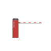 Hikvision Octagonal Straight Boom Pole full length Reflective stripes on Hikvision Octagonal Boom Pole Close-up of octagonal cross-section boom pole design Hikvision Boom Pole installed on barrier gate system Straight boom pole with white and red reflective finish Hikvision Octagonal Boom Pole durable aluminum body