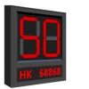Hikvision DS-TVL224-8-5EY Outdoor LED Speed Display Screen front view Hikvision LED speed display screen showing vehicle speed Outdoor installation of Hikvision DS-TVL224-8-5EY speed display Side view of Hikvision LED speed monitoring screen housing Hikvision Outdoor LED display screen mounted on traffic system Close-up of Hikvision DS-TVL224-8-5EY weatherproof casing