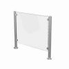 Hikvision DS-K7F01-KIT-P1200 acrylic glass panel front view Transparent Hikvision acrylic turnstile panel High-strength glass panel for Hikvision turnstiles DS-K7F01-KIT-P1200 side profile view Modern acrylic panel for secure access systems Durable Hikvision acrylic turnstile accessory