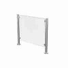 Hikvision DS-K7F01-KIT-P500 acrylic glass panel front view Transparent Hikvision 500mm glass panel for turnstiles Acrylic panel DS-K7F01-KIT-P500 side profile Compact Hikvision turnstile acrylic panel kit Durable scratch-resistant acrylic security panel Hikvision turnstile accessory with polished edges