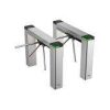 Hikvision DS-K3G501X-R/M tripod turnstile front view Stainless steel Hikvision tripod turnstile side view Professional access control tripod gate Hikvision Compact Hikvision tripod turnstile with LED indicators Durable stainless steel tripod security gate Hikvision DS-K3G501X-R/M access control turnstile system