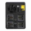 APC EASY UPS 2200VA BX2200MI-MS front view APC BX2200MI-MS UPS with universal sockets APC 2200VA UPS tower design APC Easy UPS AVR battery backup unit BX2200MI-MS rear panel sockets and ports APC UPS for home and office power backup