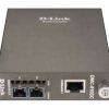 D-Link DMC-810SSC media converter front view D-Link Gigabit to fiber converter SC port DMC-810SSC singlemode fiber media converter D-Link converter RJ45 to fiber connection D-Link DMC-810SSC metal housing design Gigabit Ethernet to fiber media converter setup