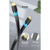 Vention flat HDMI cable 2M black High speed HDMI cable VEN-AAKBH Flat HDMI cable for TV and monitor Vention 4K HDMI cable image Slim HDMI cable for wall installation HDMI cable for gaming console and projector