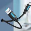 Vention USB 3.0 to USB-C cable 2M black USB-A to Type-C cable Vention COZBH Vention fast data transfer USB-C cable Black PVC USB-C charging cable 2 meters Vention USB 3.0 cable product image Durable USB-C cable for smartphones and laptops