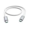 Vention USB-C to USB-C 1M white cable USB 3.2 Gen 2 Type-C cable TRGWF Vention aluminium alloy USB-C cable Fast charging USB-C cable white 10Gbps USB-C data cable Vention Premium USB-C cable for laptop and phone