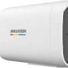 Hikvision 2MP ColorVu bullet camera front view DS-2CD1T27G2H-LIUF outdoor security setup ColorVu night vision full-color image example Hikvision hybrid light bullet camera at night Bullet IP camera with audio feature Weatherproof Hikvision CCTV camera installation