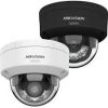 Hikvision 4MP ColorVu dome camera ceiling mounted DS-2CD2147G3-LIS2UY surveillance installation indoor ColorVu dome camera night color image example Smart Hybrid Light dome camera illumination view Hikvision vandal resistant dome camera close-up 4MP IP dome camera office security setup