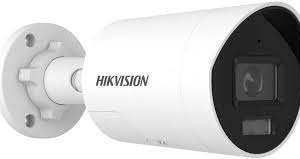 Hikvision 4MP mini bullet camera outdoor mount DS-2CD2047G3-LI2UY side view installation ColorVu night vision full-color surveillance image Smart Hybrid Light mini bullet illumination Hikvision IP67 bullet camera exterior setup 4mm lens CCTV camera focused entry monitoring