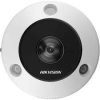 Hikvision DS-2CD6365G1-IVS 6MP fisheye network camera Hikvision DeepinView panoramic IP camera 6MP Hikvision fisheye CCTV camera front view Hikvision AI surveillance camera with heat mapping DS-2CD6365G1-IVS indoor outdoor security camera Hikvision panoramic security camera with IR night vision