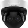 Hikvision DS-2CD6924GO-HIS PanoVu network camera Hikvision 8MP panoramic CCTV camera 180 degree Hikvision surveillance camera Hikvision outdoor panoramic security camera DS-2CD6924GO-HIS IP camera front view Hikvision AI panoramic network camera installation